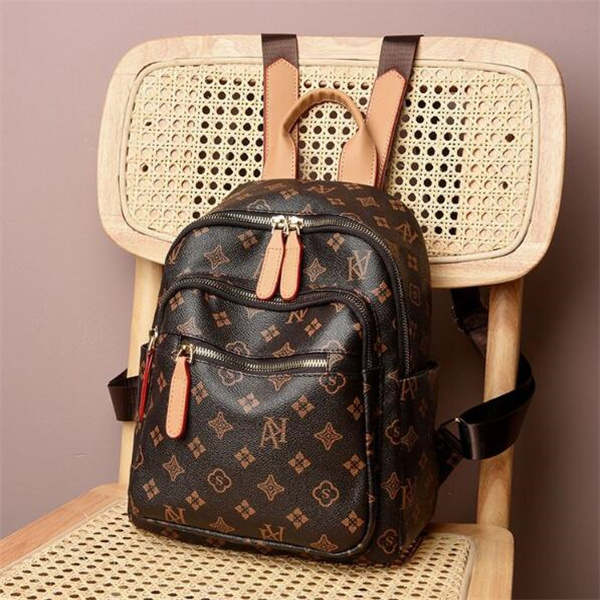 2023 Nova Bolsa Feminina de Alta Qualidade Luxos Designers Bolsas Casuais para Viagem Sacola de Fita Material PU Moda Mochila Bolsa de Ombro Carteira Mochila