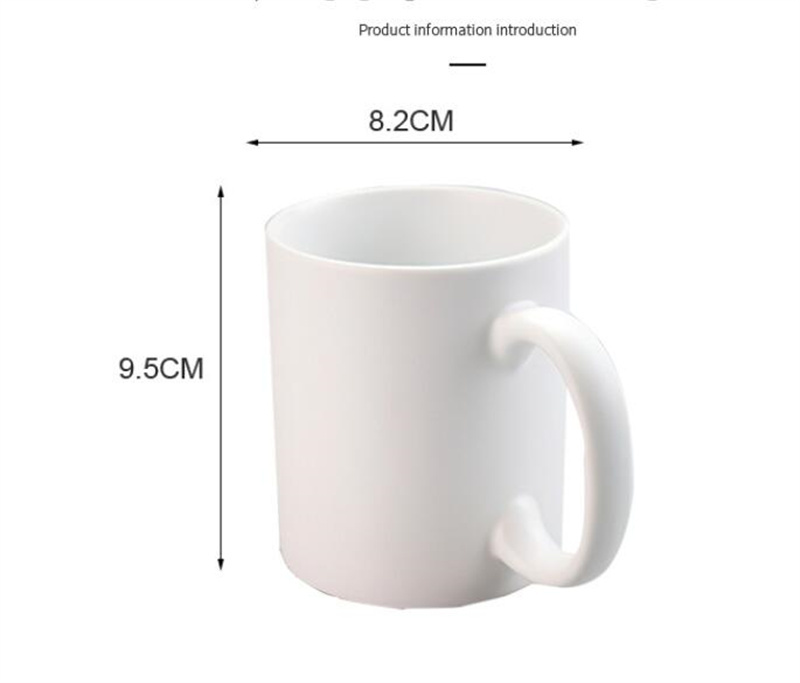 Tasses de sublimation blanches de 11 oz Tasses en céramique vierges Tasses à café en céramique Blancs de sublimation Tasse classique pour café lait cacao chaud thé latte pour bricolage