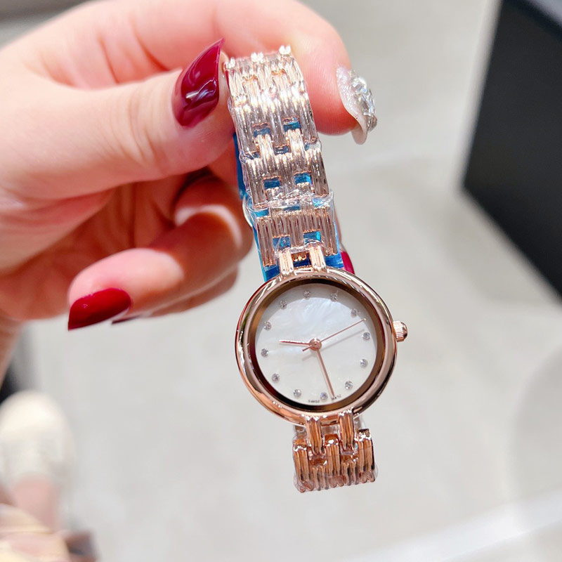 Sukienka damska zegarek diamentowe luksusowe damskie zegarki różowe złoto srebrne złoto 3 kolory marka projektant mody zegarki na rękę ze stali nierdzewnej dla kobiet prezent gwiazdkowy