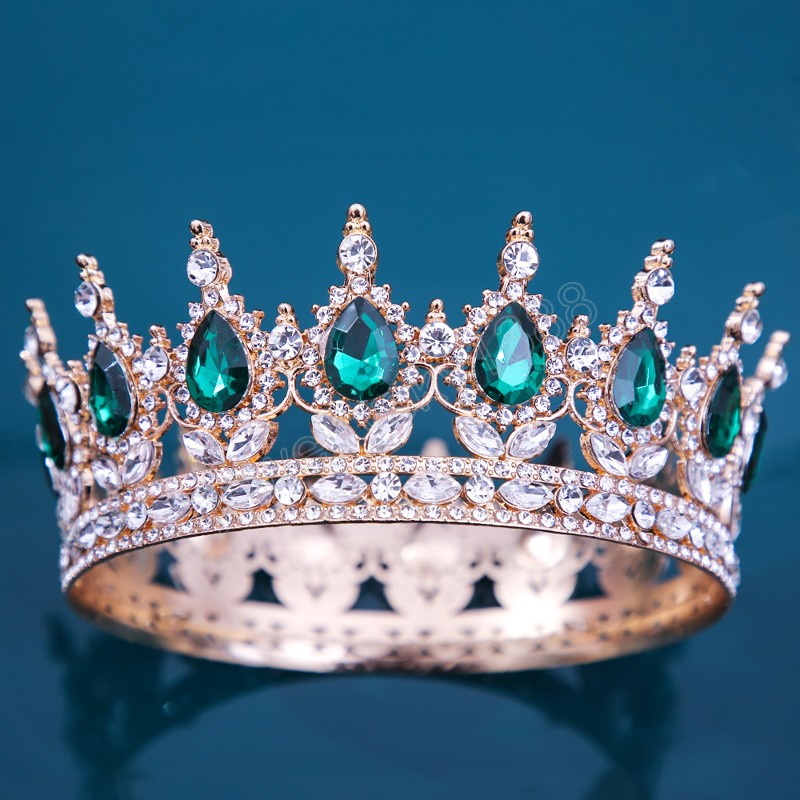 Роскошная принцесса небо голубые хрустальные корона Тиара для женщин Свадебное страх Слаже.