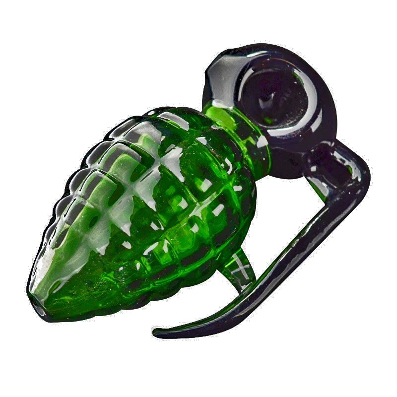 4" pink grenades glass smoking pipes beautiful unique cool glass water bong tobacco accessories dab rig art oil burner spoon gift