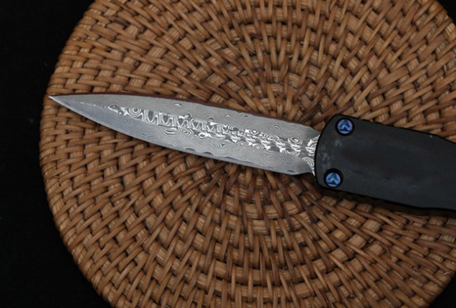 New Combat Dragon Slaughtering Damascus Automatic Pocket Knife Self Defense Hunting UT85 UT88 5370 3400 4600 9000 Godfather 920 Exocet Outdoor Auto Survival Knives