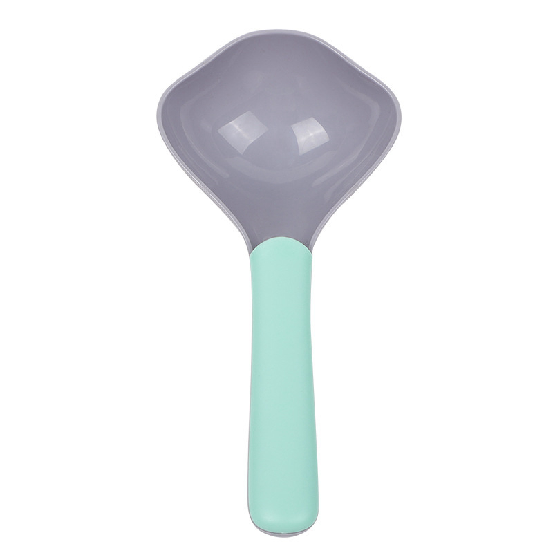 Hållbar ABS Pet Food Scoops Scooper Dog Cat Scoops Home Pets Supplies Dogs Food Shovel Spoon Bekvämt grepphandtag BPA GRATIS JY1228