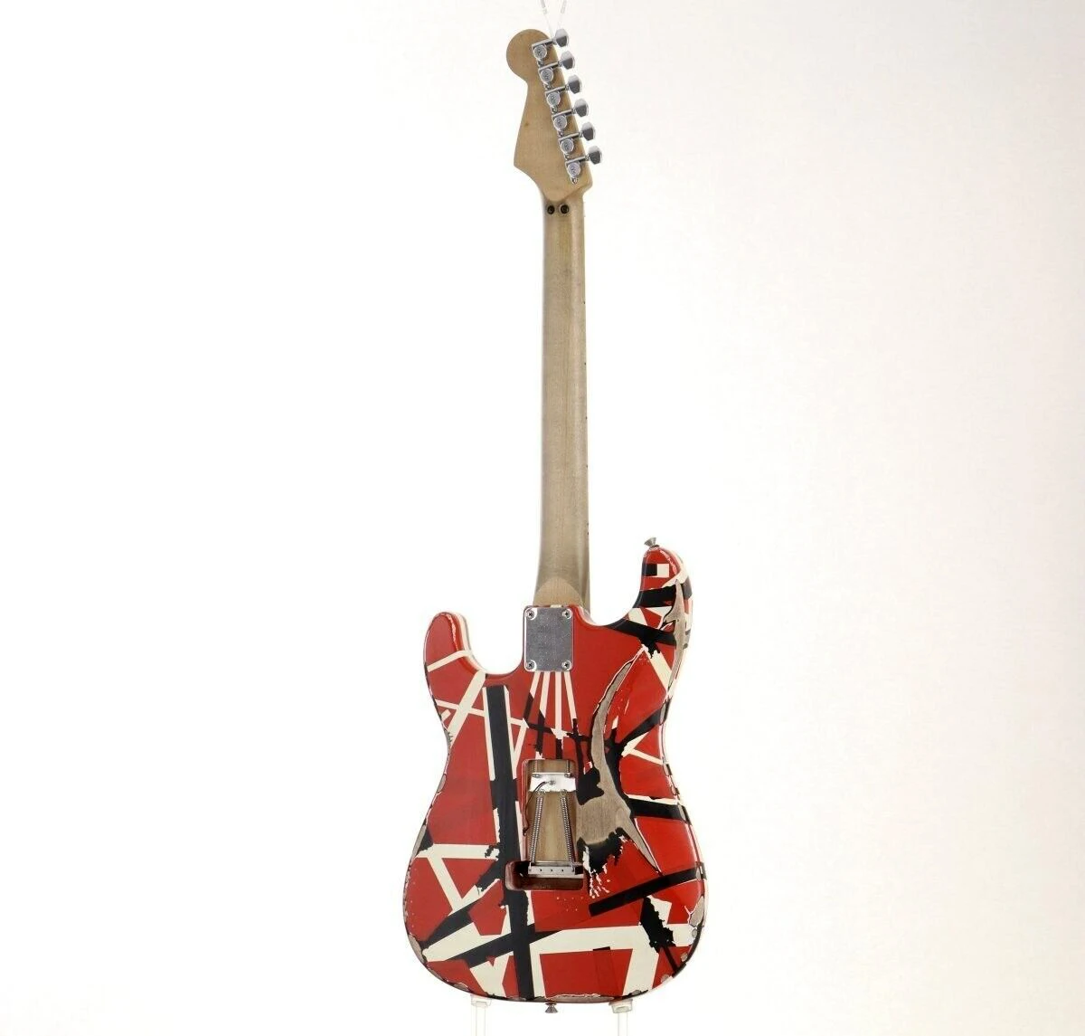 Guitare électrique EV H Stripe Series Frankie Red Black White Relic comme sur les photos