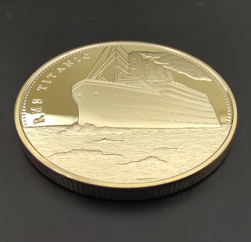 Konst och hantverk Titanic Commemorative Coin Gold Titanic Sunken Commemorative Coin