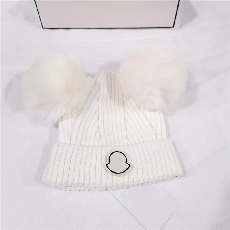 Baby Kids Designer Beanies Autumn Winter Children Warm Sticks Balls Top Decoration For Newborn Baby Beanies Woolen Unisex Hats 2-9T