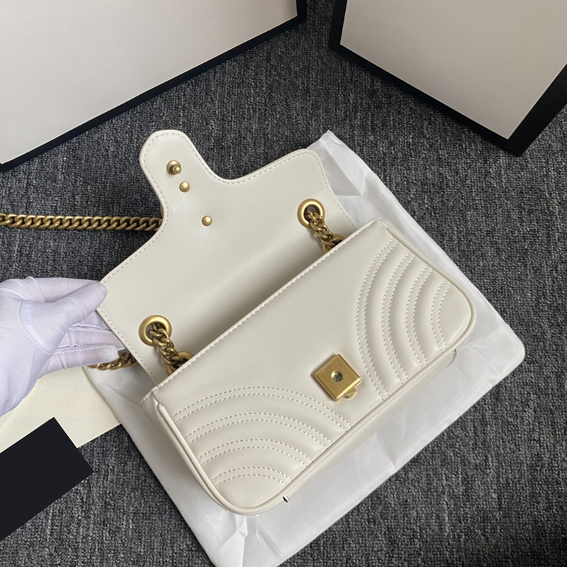 6A designers bags Women Shoulder bag marmont handbag Messenger Totes Fashion Metallic Handbags Classic Crossbody Clutch Pretty 001