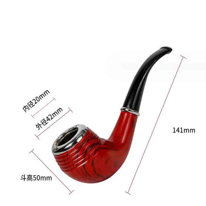 Latest Resin Smoking Pipe Metal Bowl Tobacco Cigarettes Cigar Hand Filter Pipes Holder Pot Accessories Tools