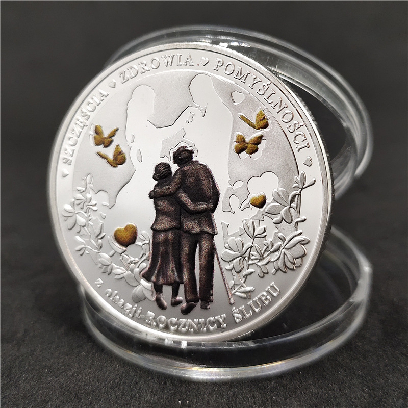 Arts and Crafts Forever Love Foreign Trade commemorative coin