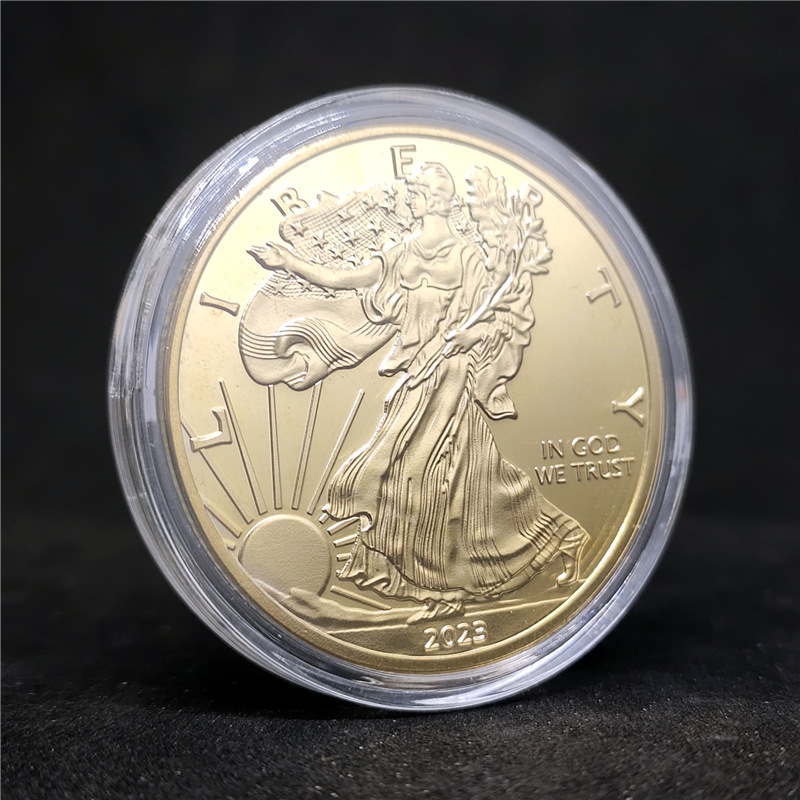 Konst och hantverk 2023 Eagle Ocean Coin Commemorative Medal Foreign Valuta