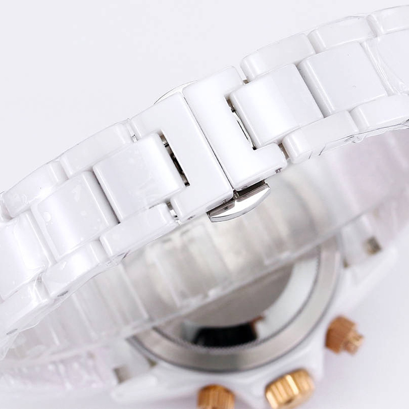 Watch Mens Watches 43mm red watch Quartz Movement Wristwatch Sapphire Wristwatches Fashion Watch Ceramic Strap