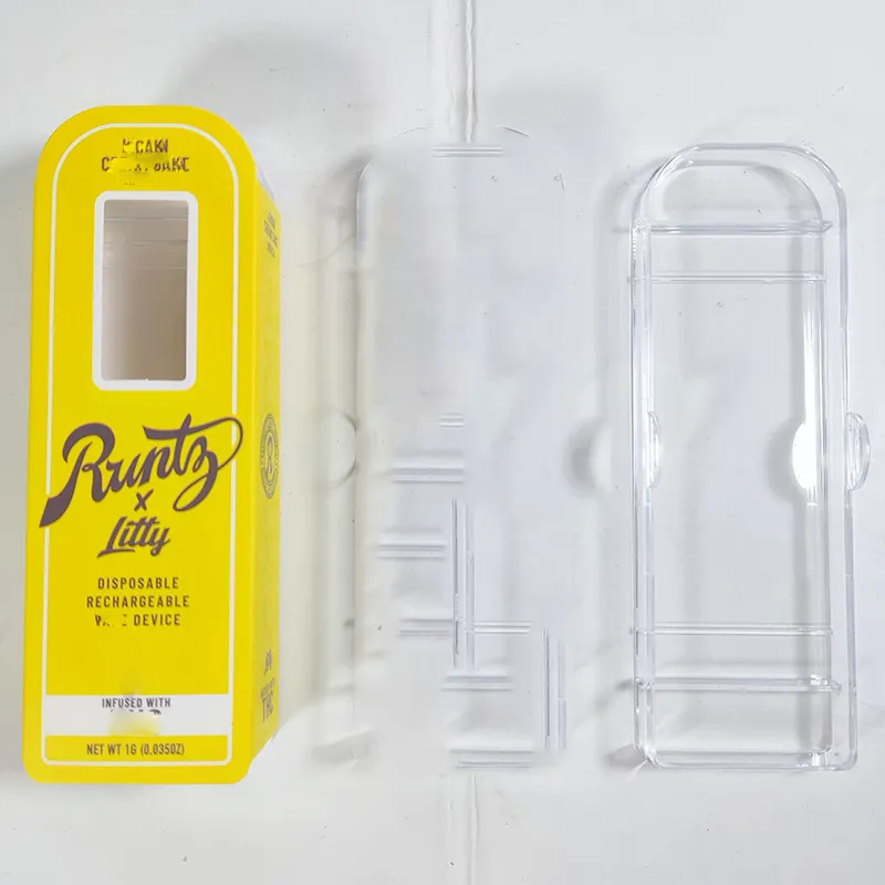 Runtz X Litty Penna Vape vuota usa e getta Runty ricaricabile Sigarette elettroniche Dispositivo Pod 280mAh Cartucce da 1 ml con imballaggio in schiuma