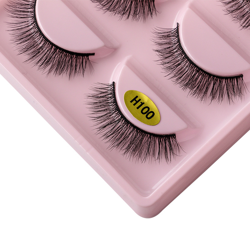 higher quality Segmented False Eyelashes synthetic hair Makeup Tools Eye Lashes Long False Mink Lashes Natural 