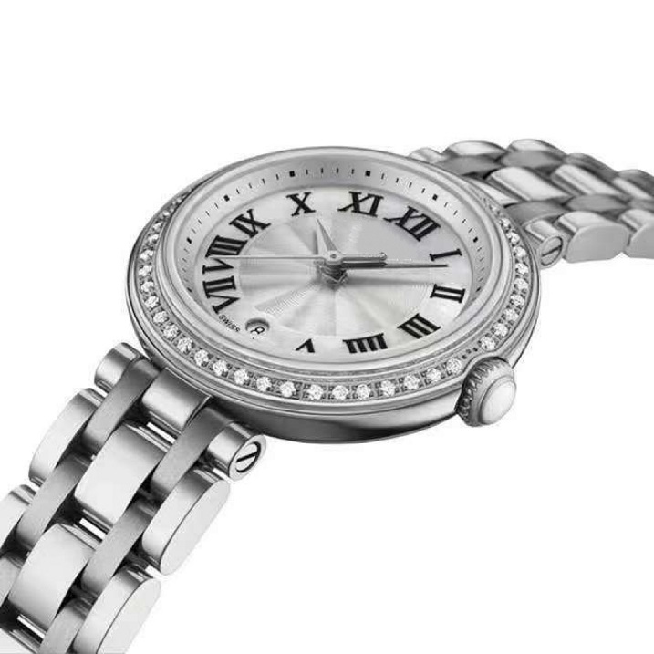 Women's Watch Quartz Watch 26mm 316 Stainless Steel Case Authentic Original ETA Super Movement Three-Pin Timing Battery Sports Waterproof Luxury Watch