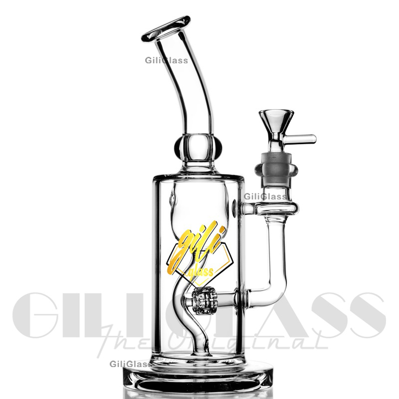 10 pouces Narguilés Bubbler Tuyaux d'eau en verre Heady Dab Rigs Recycler Bongs d'eau avec 14mm Bol quartz clou cendrier Beaker Bong