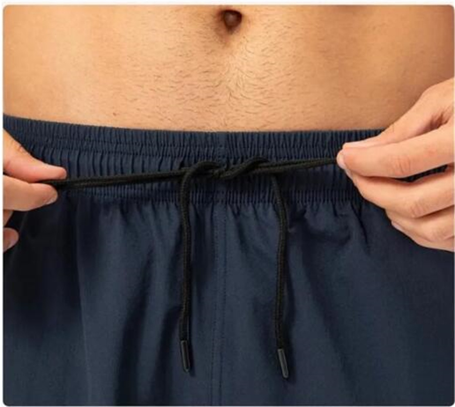 Ll 2023 designer limões homens yoga esportes curto secagem rápida lu shorts com bolso traseiro do telefone móvel casual correndo ginásio jogger pant