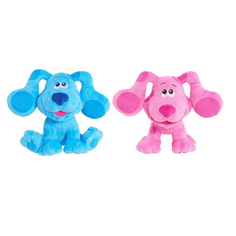 Manufacturers wholesale 20cm BLUE CLUES YOU pink dog plush toys cartoon cartoon film and television peripheral doll children's gifts