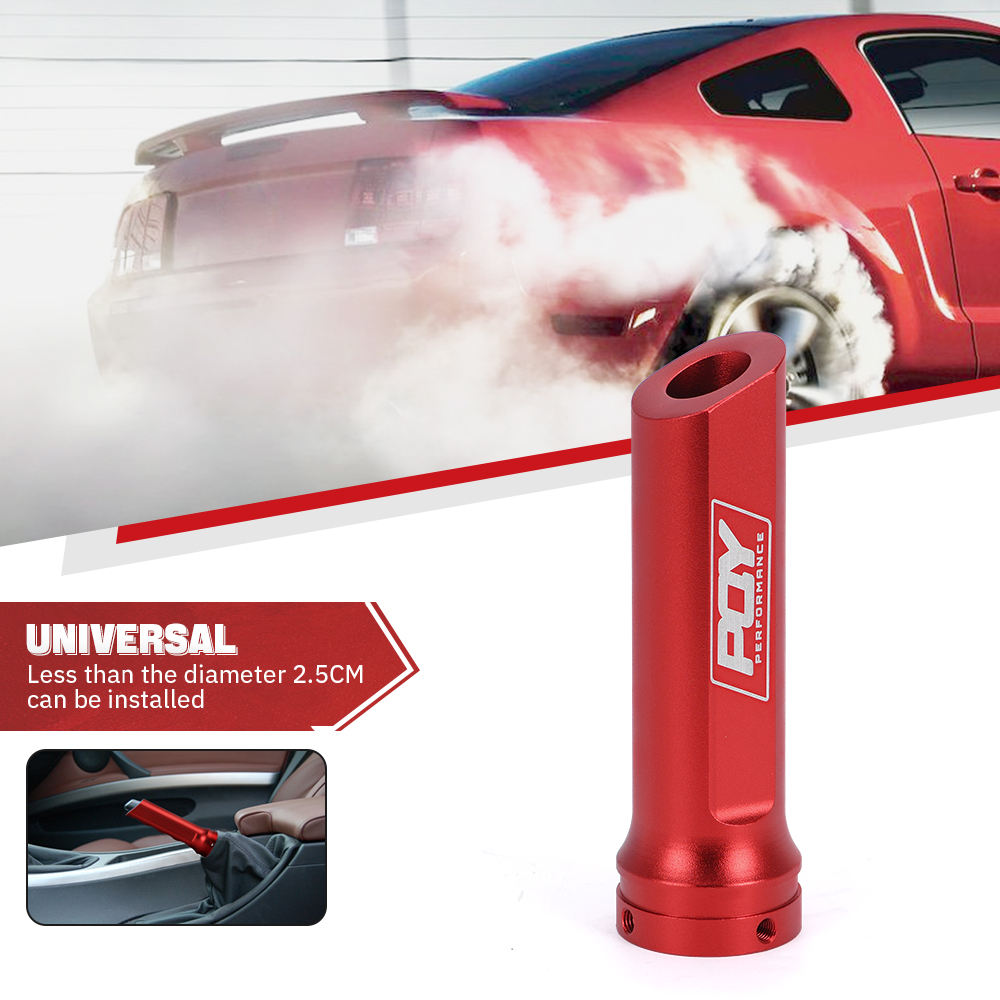 PQY RACING – Universelle Auto-Auto-Aluminium-Handbremsmanschette, Handbremsgriff-Handschutzabdeckung mit PQY-Aufkleber PQY-HBC11
