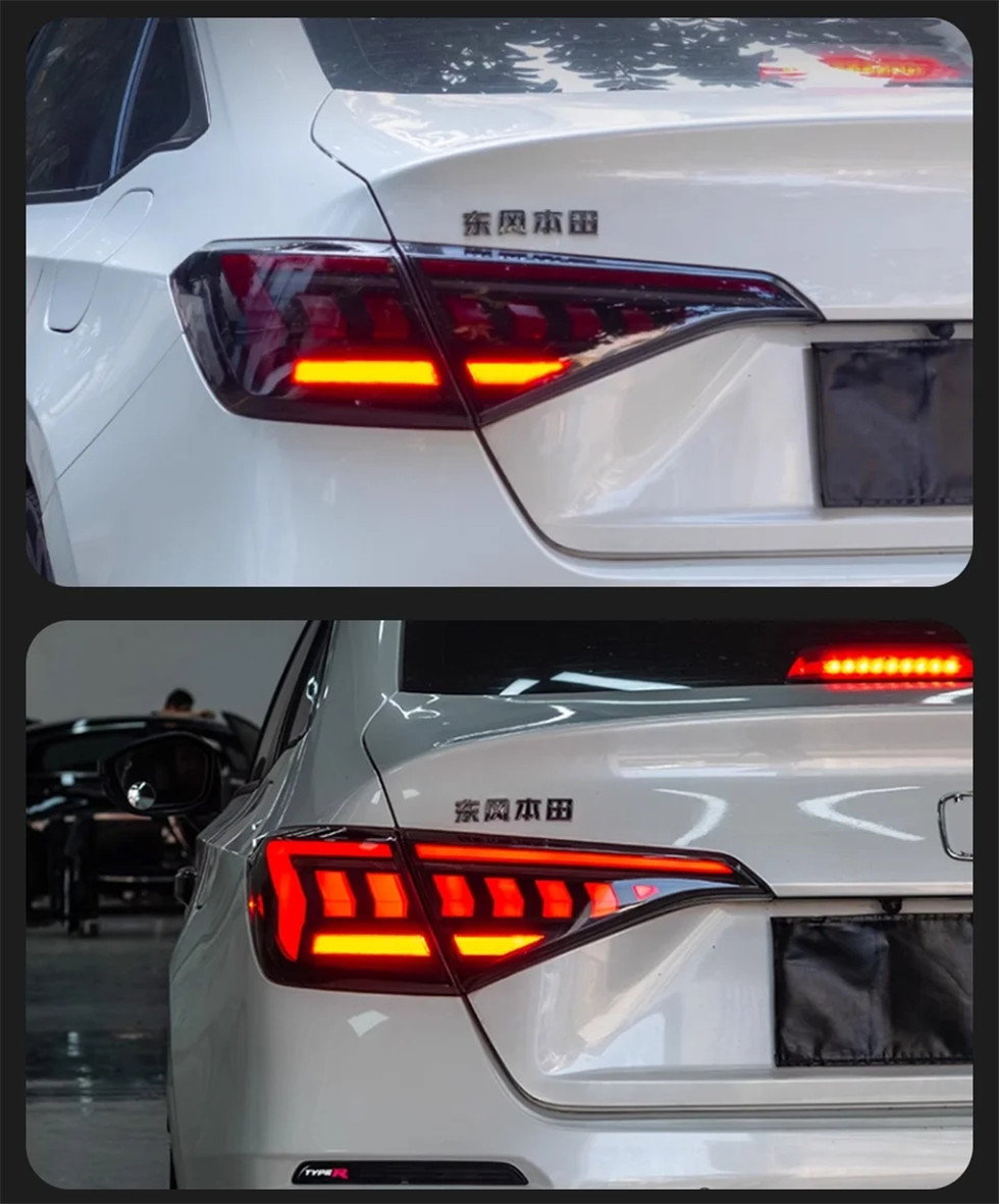 Auto Achterlichten Voor Honda CIVIC 11e achterlicht 20 22-2023 Matrix Styling LED Running Lights Sequentiële Signaal achterlicht