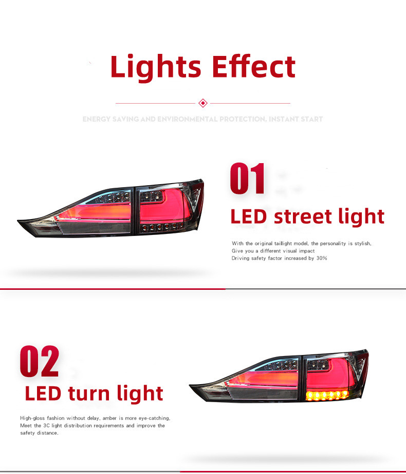 Estilo do carro lanterna traseira traseira para lexus ct200 2011-20 17 led lâmpada traseira led sinal drl freio reverso luzes traseiras