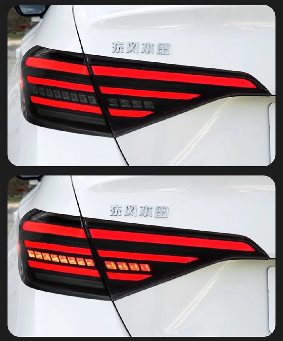 Bak bakljus för Honda Civic 11th Tail Light 20 22-2024 Mugen Styling LED Running Lights Sequential Signal Brake Taillight