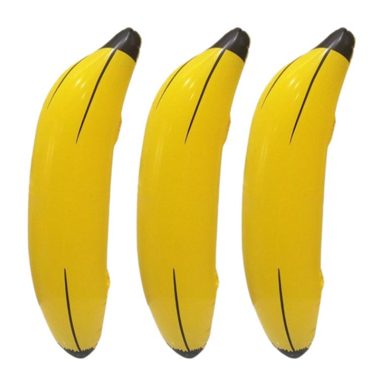 100 pz creativo gonfiabile grande banana 60 cm gonfiabile piscina acqua giocattolo bambini bambini giocattoli di frutta decorazione del partito SN6284