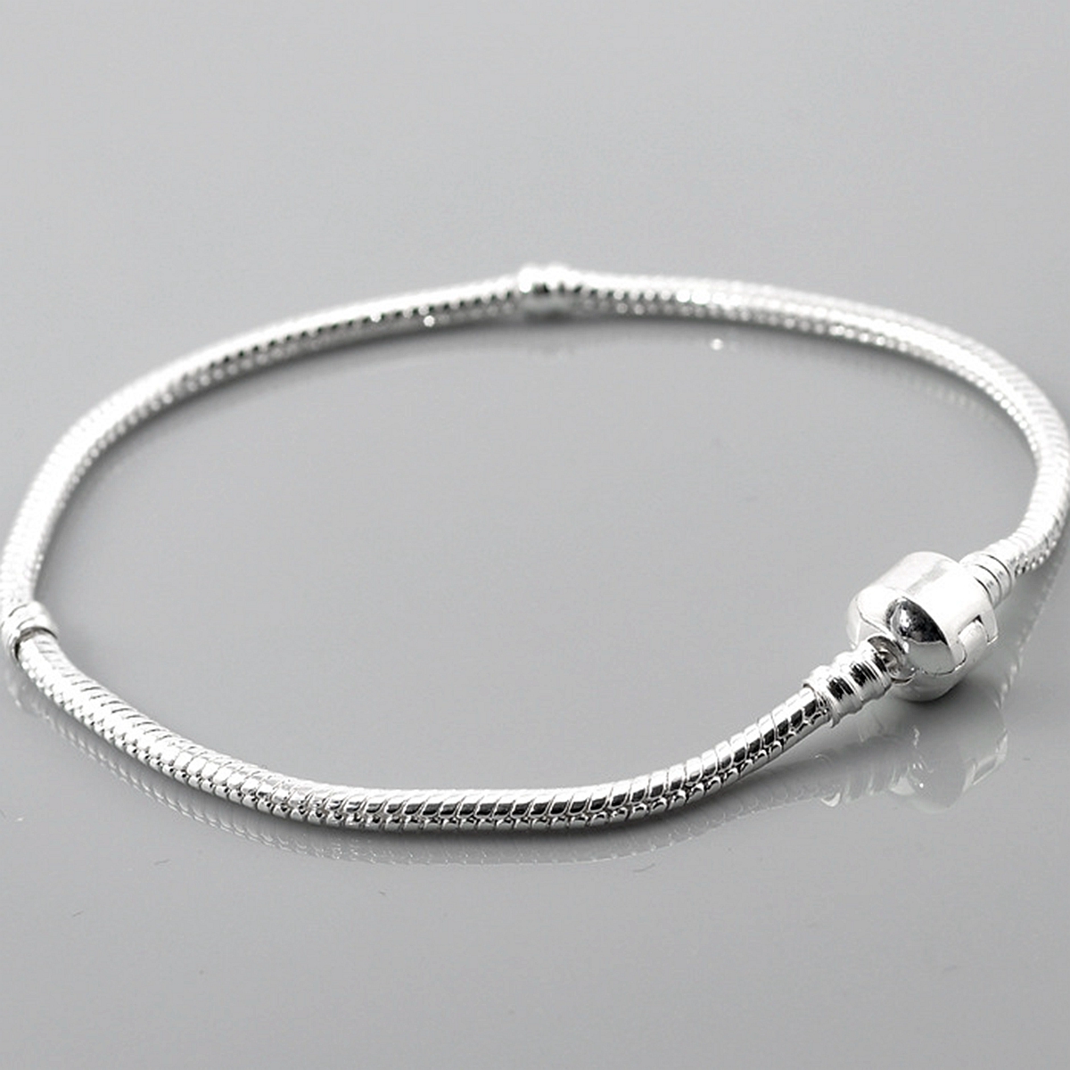 10 Teile/lose Mode Schlangenkette Antik Silber Charm Armbänder Fit Europäischen Perlen DIY Zubehör