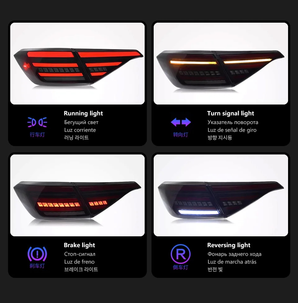 Bak bakljus för Honda Civic 11th Tail Light 20 22-2024 Mugen Styling LED Running Lights Sequential Signal Brake Taillight