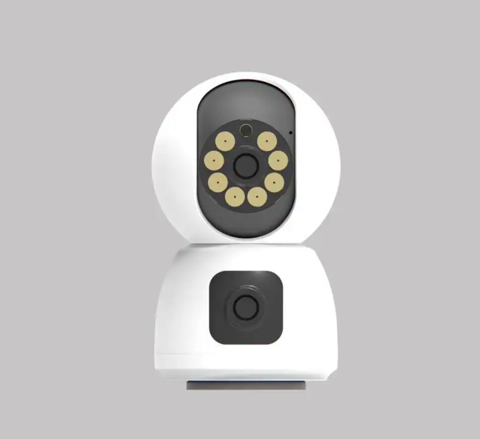 2.4GHZ caméras sans fil moniteur bébé numérique double lentille 360 Rotation sécurité à domicile caméra IP Vision nocturne automatique Wifi moniteur vidéo