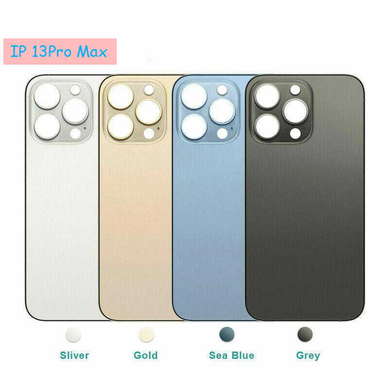 A A A Big Hole Back Glass Housings For iPhone 15 8 8Plus SE X XR XS 11 12 13 14 Pro MAX PLUS Battery Rear Cover Housing