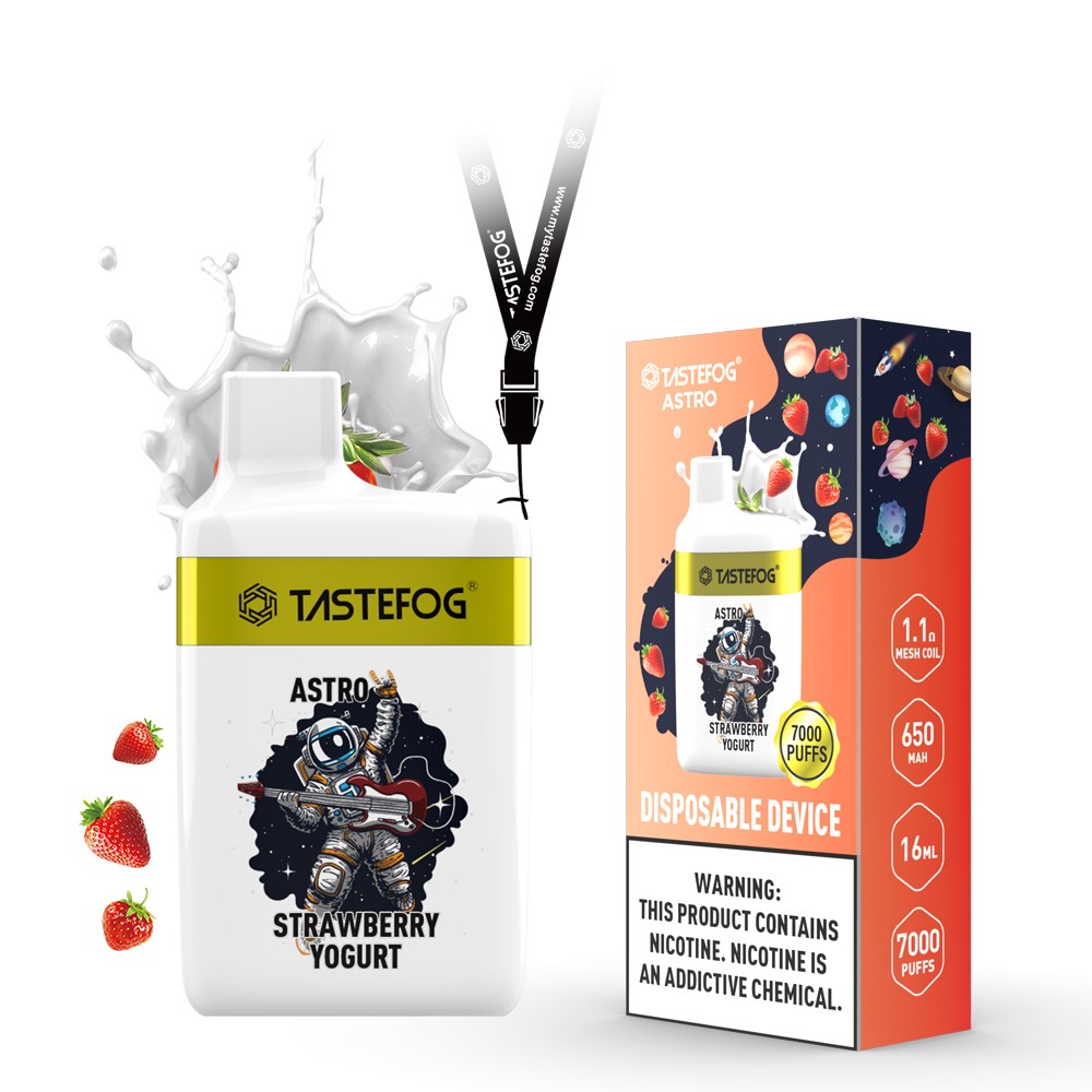 No Tax Tastefog Astro 7000 Puff Disposable vape pod mesh coil Big Cloud 2% 10flavors in stock