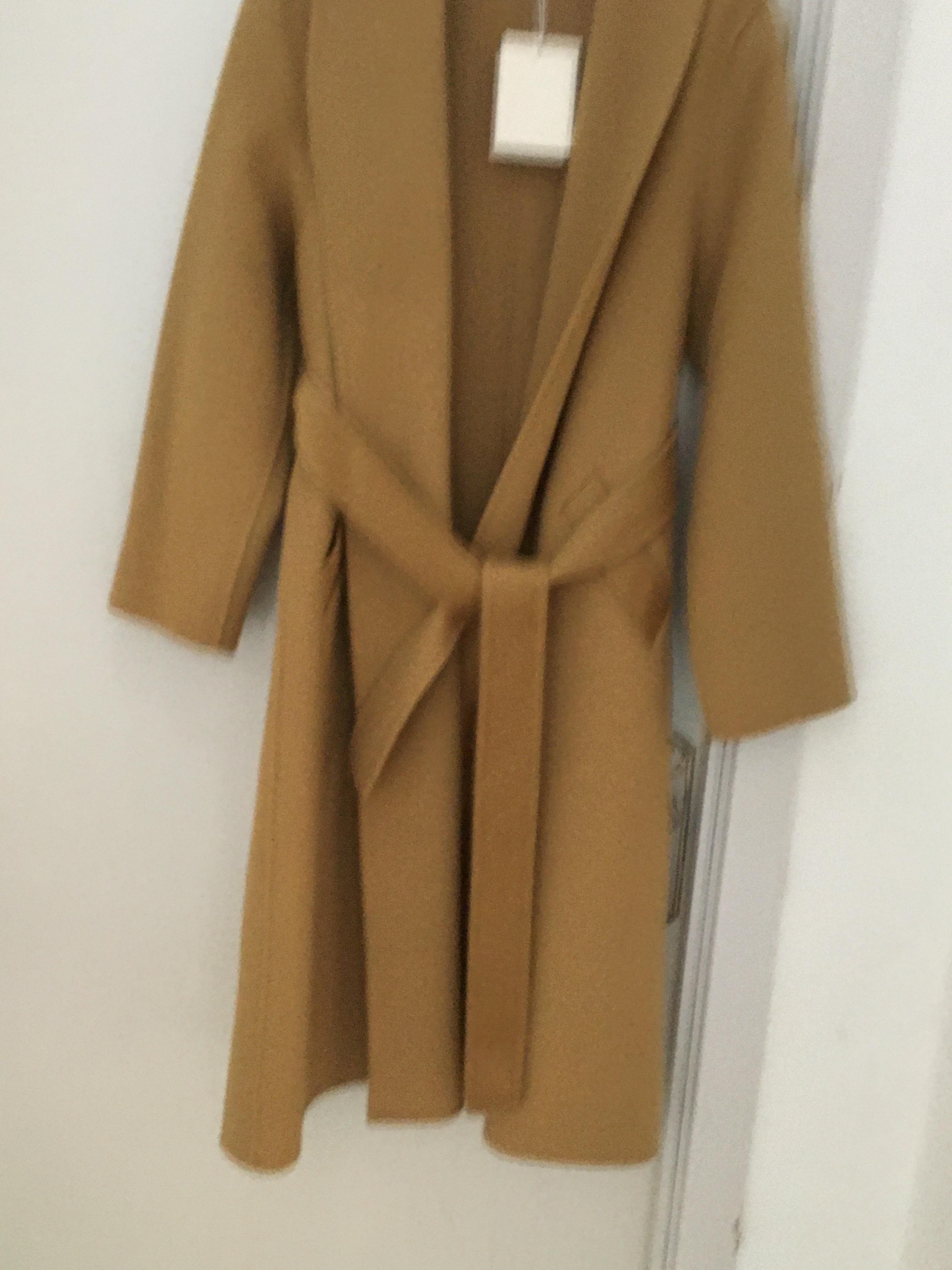 2024- 겨울 고급 토템 물파 더블 사이드 두꺼운 캐시미어 코트 여성 중간 길이 녹색 양모 새 모직 코트