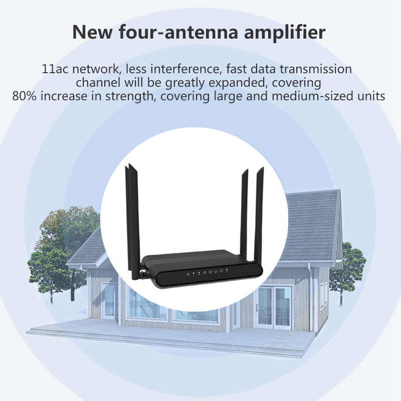WG108 Home Wireless Wi -Fi Router 2.4G 5G Dual Band 1200 Mbps Gigabit LAN szerokie pokrycie 16 MB Flash 128 MB RAM