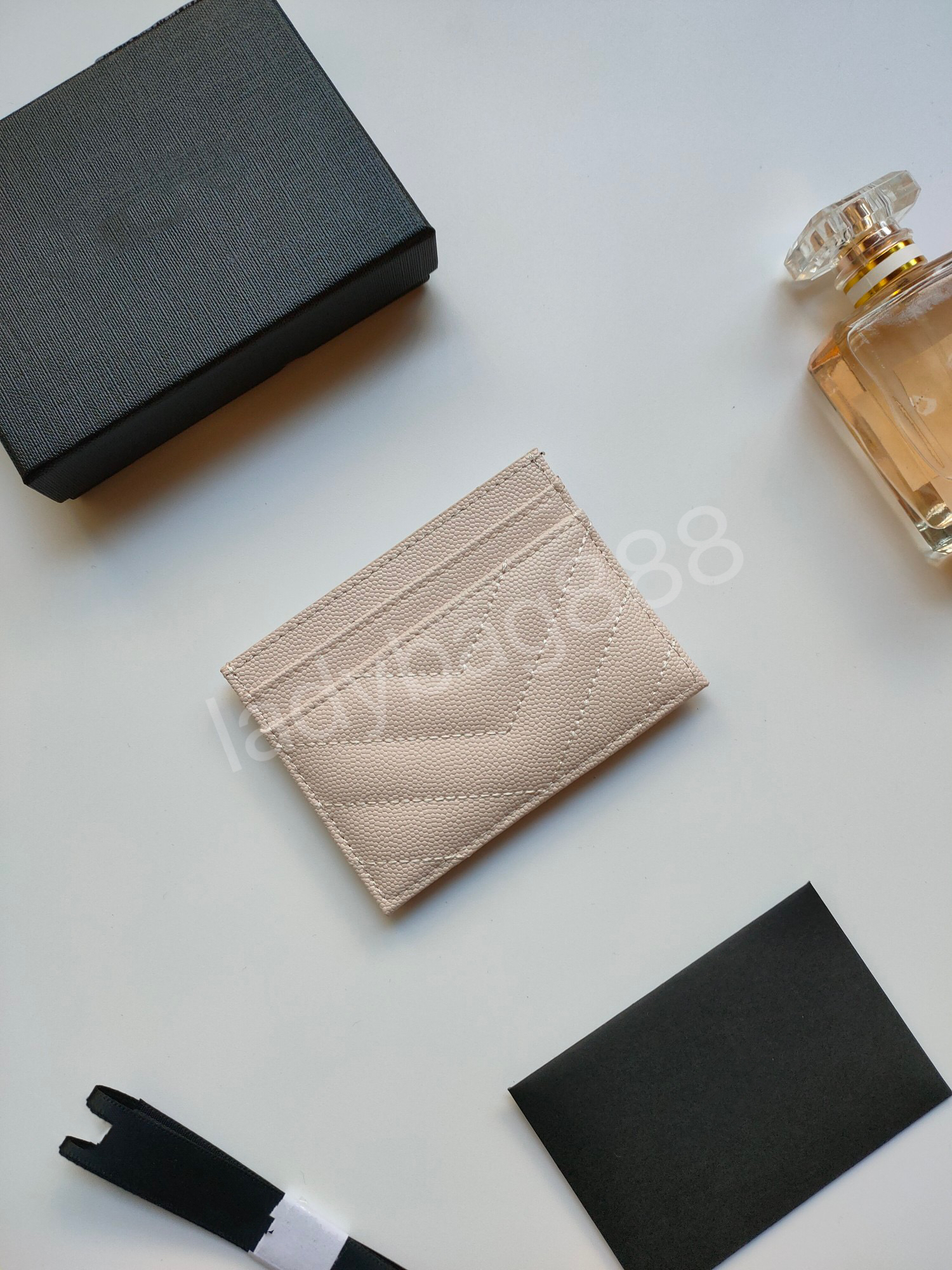 Mode Kaviar Schaffell Damen Kreditkartenhalter Designer Wallet257p