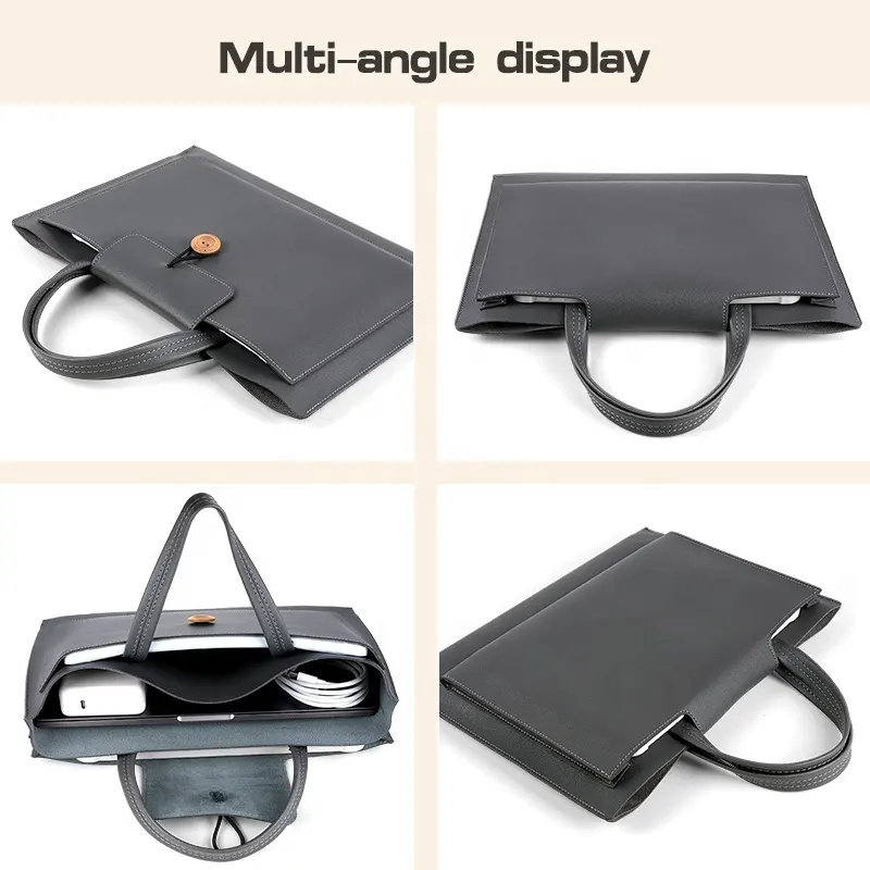 12/13/14/15" Laptop Sleeve Felt Ultralight Notebook Tablet Pad Case Multi-pocket Pouch Bag Briefcases for Apple Macbook/ Asus