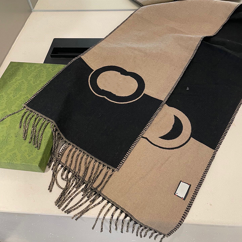 luxe designer sjaal grote letter wollen sjaals touch soepelheid warm comfortabel elegant dames herfst en winter heren senior proces veelzijdig maat 60*200cm