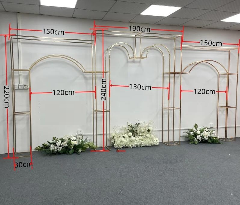 Luxury Fashion Welcome Door Frame Big Backdrop Wedding Flower Arch Stage Wall Screen Background Birthday Party Balloon Box