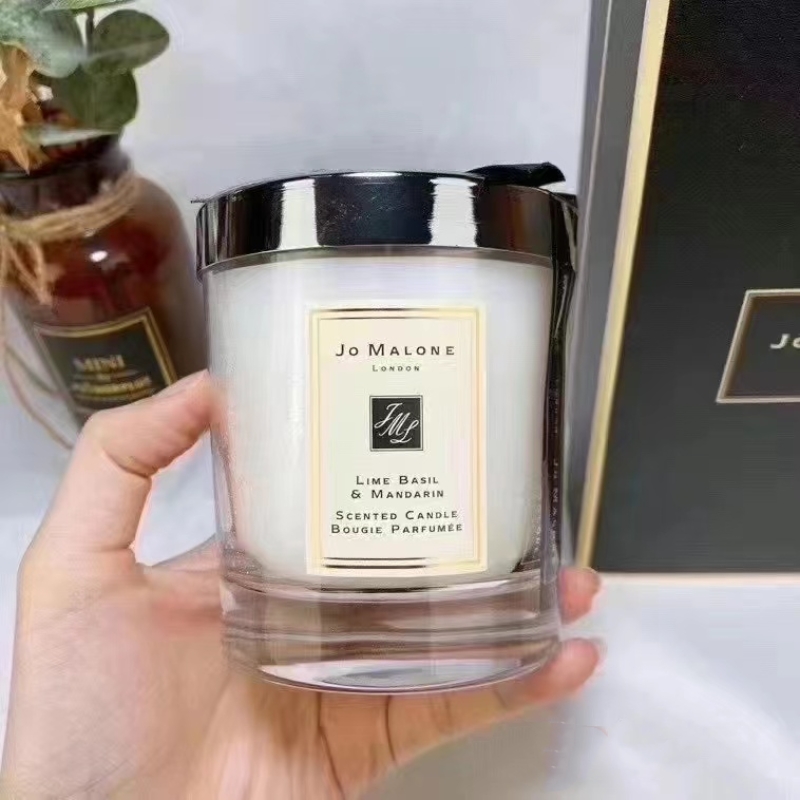 kadzidło hurtowo kryształowy White Wote Glash Candle Pojemnik z pokrywką na Candle 200G Gift