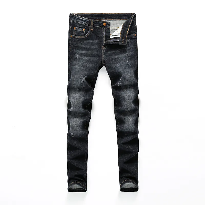 Mens Jeans European High Street Fashion Black Jeans Fashion Brand Loose Small Bee Jeans Straight Sleeve Fashion Street Decoration Jeans