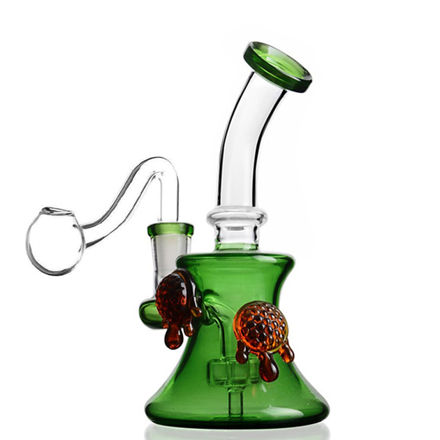 Glas-Wasserbong, Wasserpfeifen, berauschende Glas-Dab-Rigs, Ölbongs, Rauchgläser, Wasserpfeifen, Chicha-Zigarette mit 14-mm-Gelenk