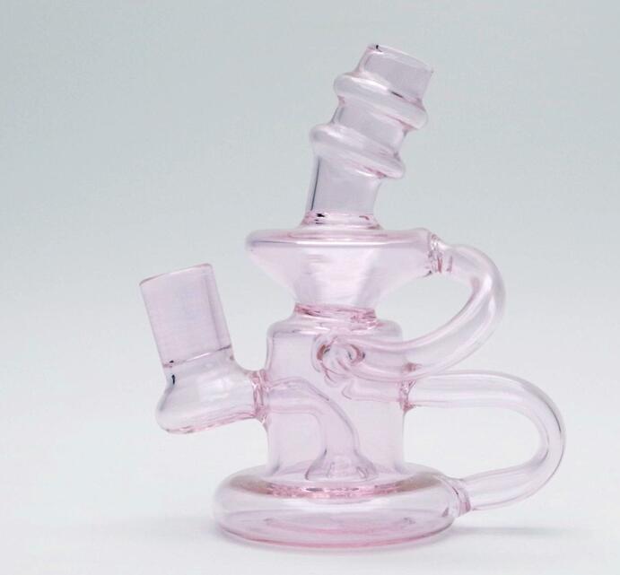 Mini Sherlock tjocka glasrör dabbar oljerigg handgjorda perc bubbler återvinnare sked olje brännare rökning vatten bongs rör för torr ört