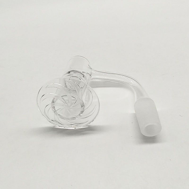 DPQBN031 Rökning Banger Beveled Edge Top Banger med tallrik för Dab Rig Glass Bong