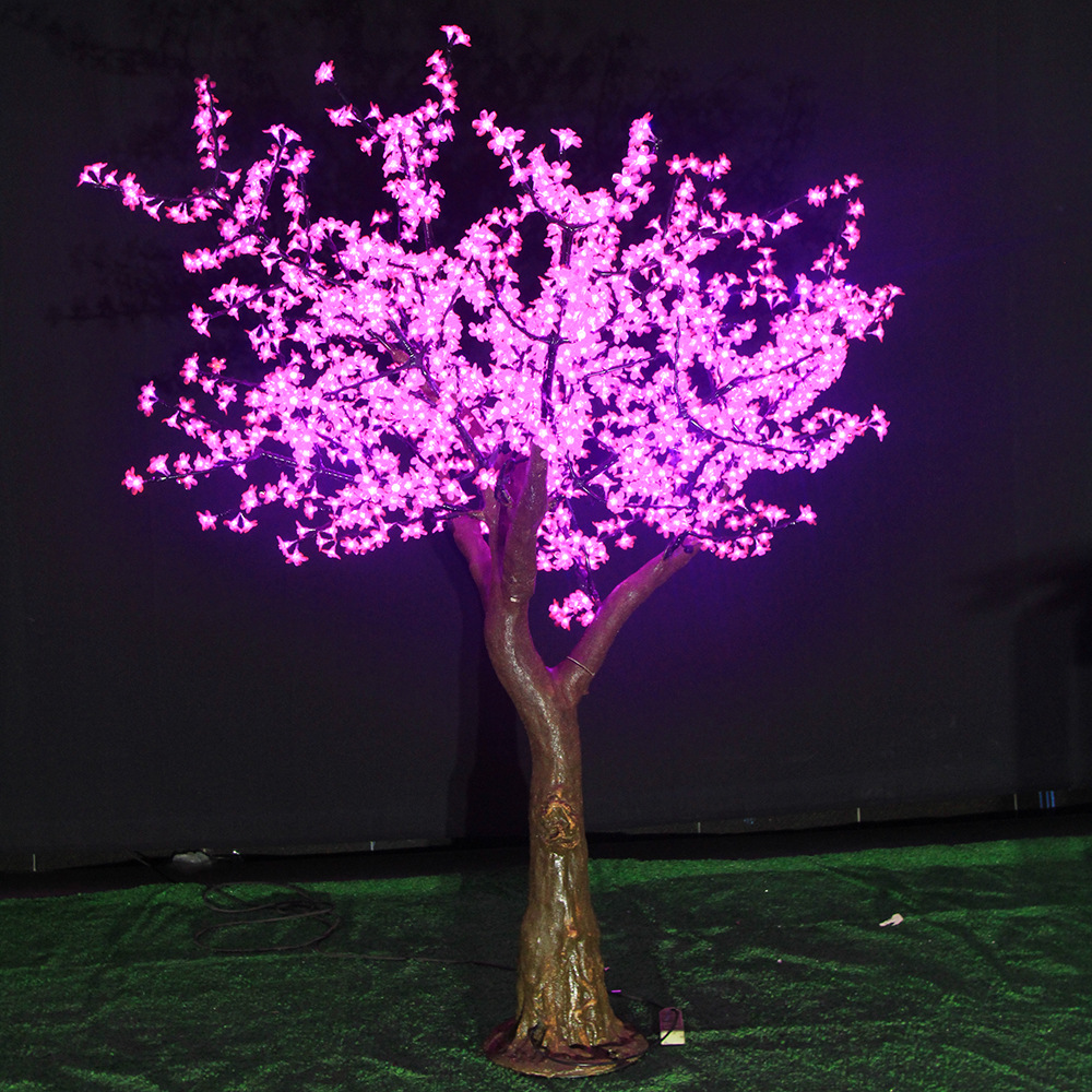 Natural Tree trunk LED Artificial Cherry Blossom Tree Light Christmas Light 1.5m~2.5m Height 110/220V Rainproof Outdoor Use