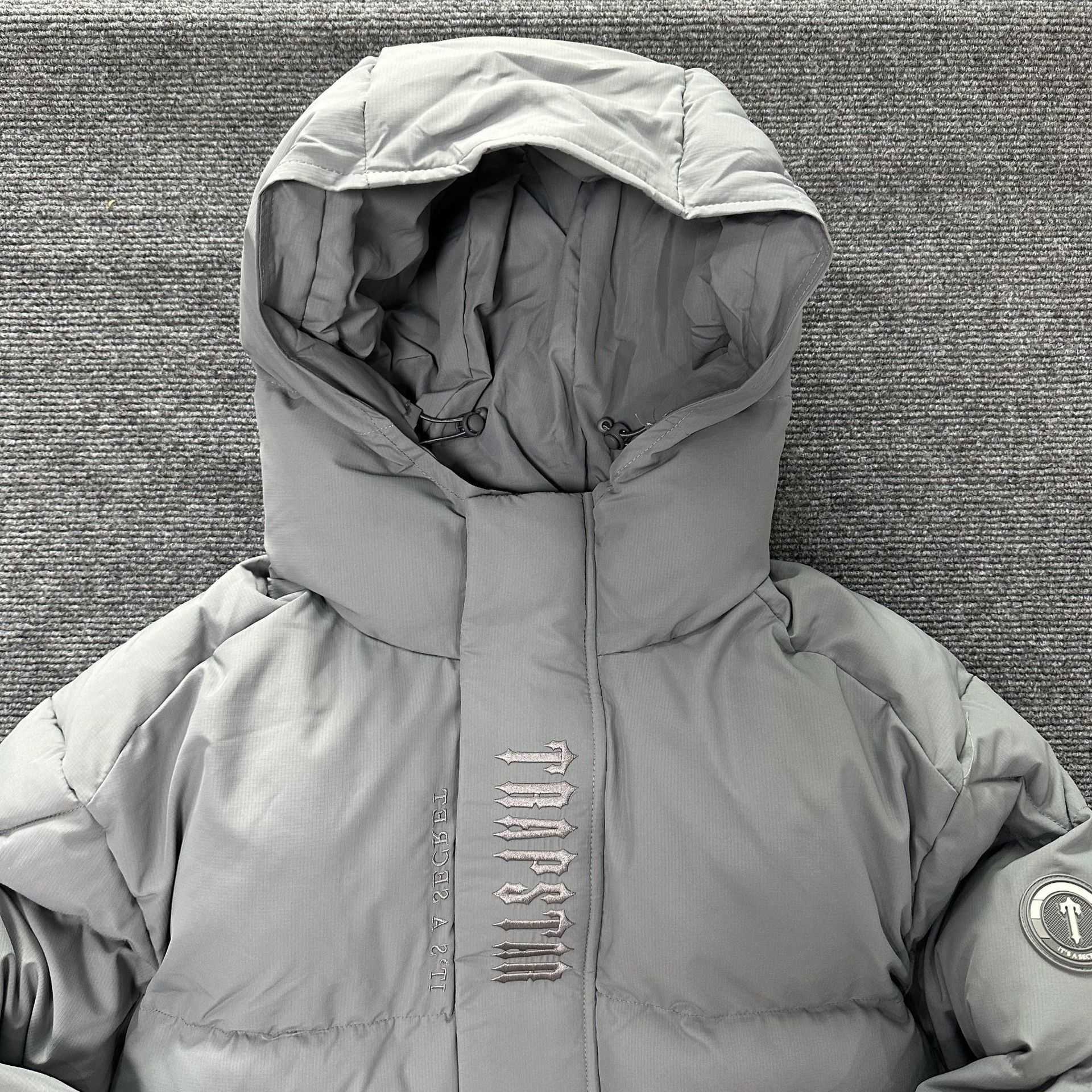 7ddi 2023 New Men's and Women's Down Jackets London Coat Explosions Tide Brand Hooded Grey Winter Cotton Coat Thick Jacket Coat American High Street Trendy Warm Coat