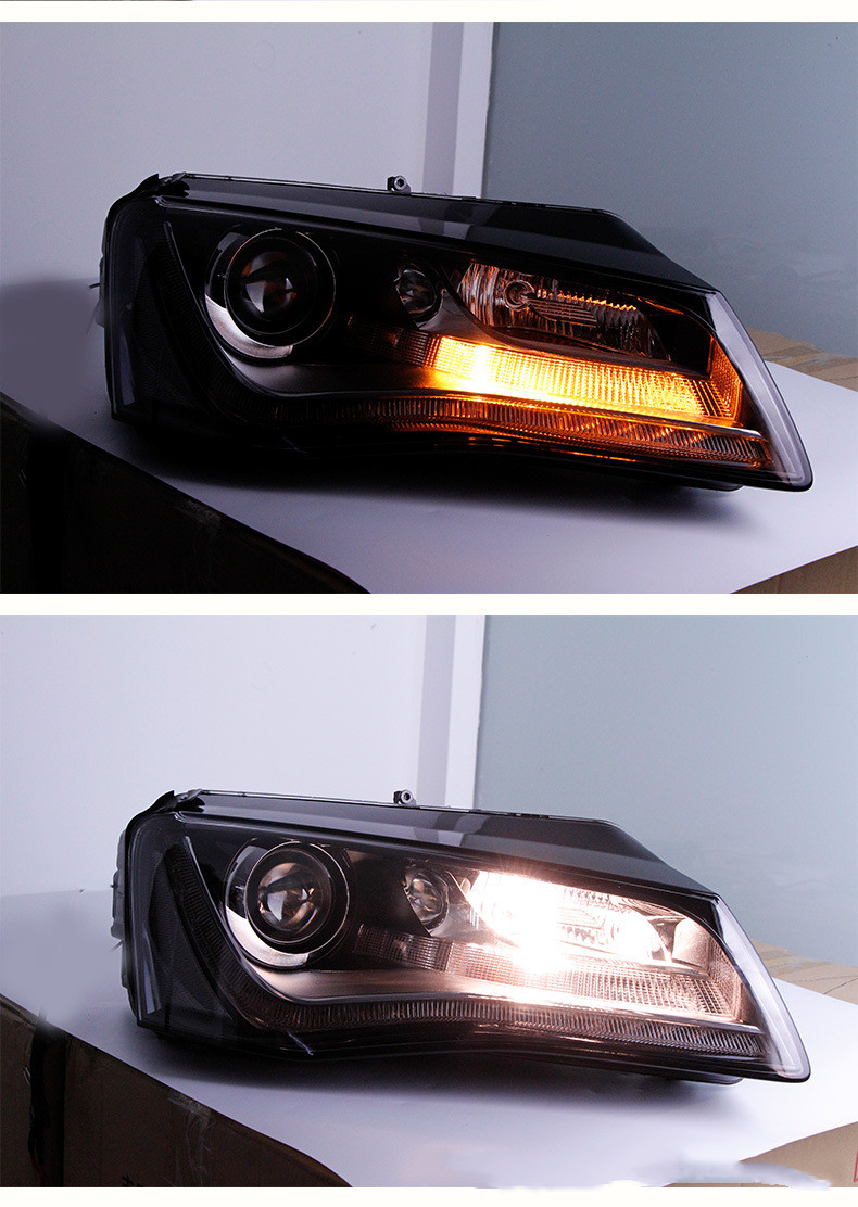 Auto Front Led Verlichting Voor Audi A8L 2011-2013 Led Koplamp Dynamische Signaal Animatie Drl Dual Beam Lens koplampen