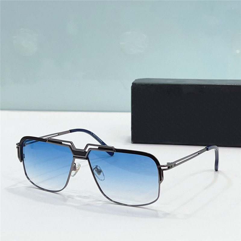 New fashion design pilot sunglasses 9103 metal and half acetate frame Germany style avant-garde and generous outdoor uv400 protection eyewear