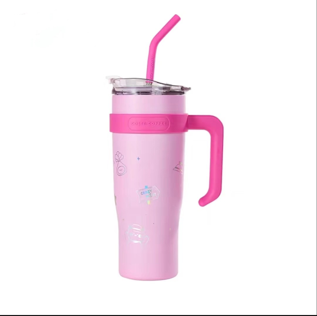 Nouveau super Big MAC Thermos tasse haut niveau d'apparence grande capacité paille tasse hommes et femmes isolation thermique tasse froide