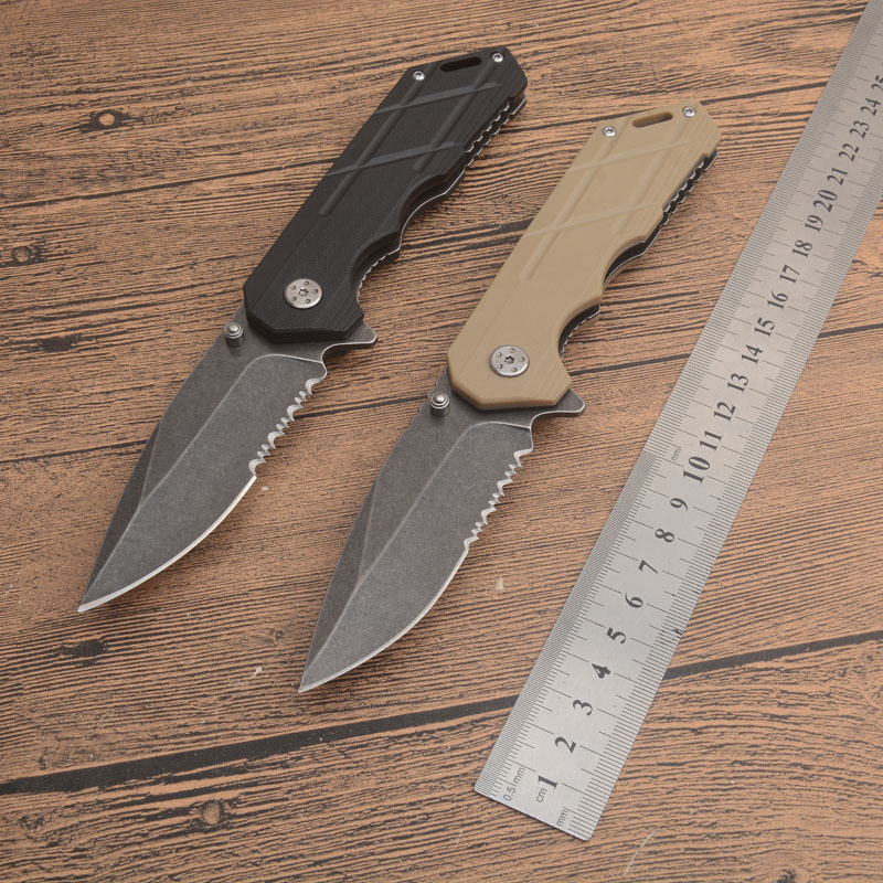 Заводская цена KS2020 вспомогательный флиппер складной нож 8cr13mov черный камень
