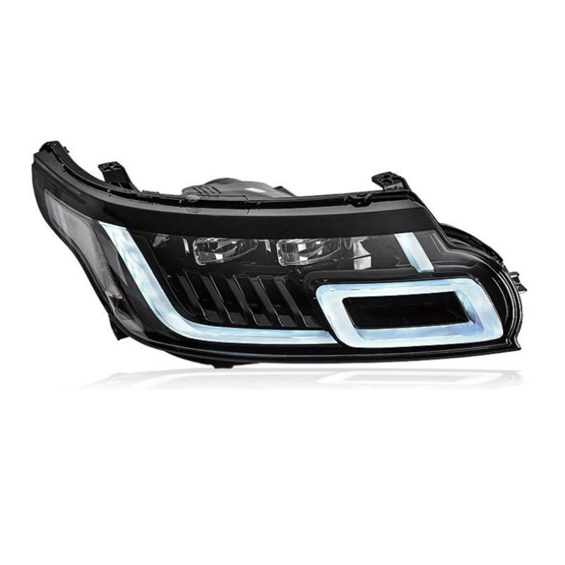 レンジローバー2014-20のカーヘッドライト17ヘッドライトLEDアセンブリ修正スポーツデュアルレンズデイタイムライトフロントシグナルヘッドランプ