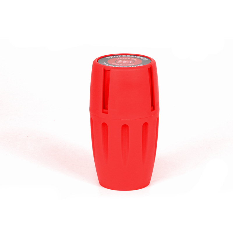 Neues Produkt Kunststoff-Tabakflaschenmühle Abrader Jar Smoking Tool Zubehör Grinder Crusher Storage 45 mm Durchmesser 3-Schicht-Display-Box
